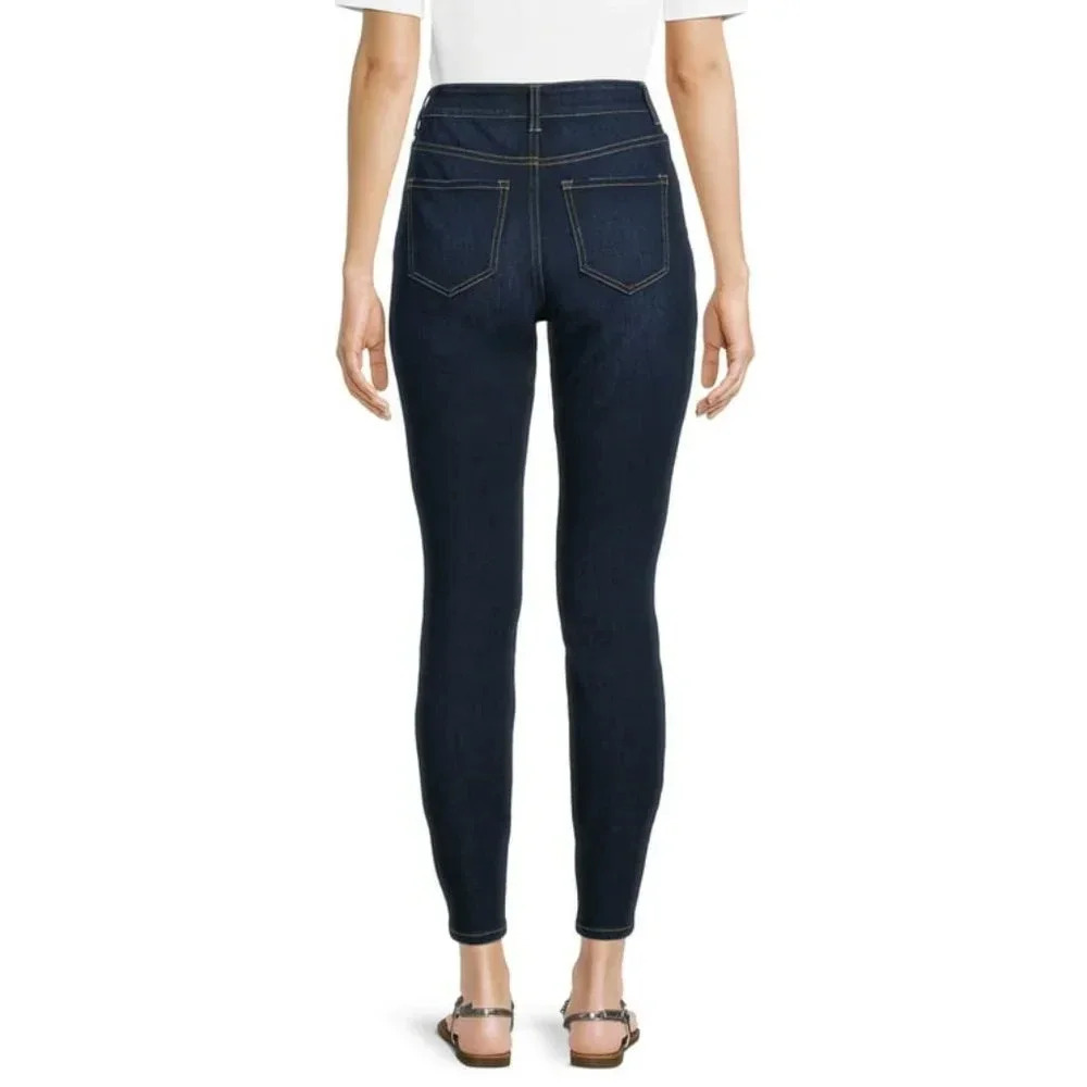 Time and Tru Women's High Rise Skinny Jeans  Sz 10 Dark Wash NWOT